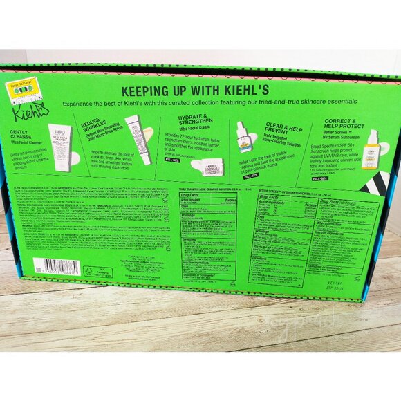 Kiehl’s Keeping Up With Kiehl’s Holiday Vault Set Cleanse Hydrate Treat Protect - Picture 3 of 13